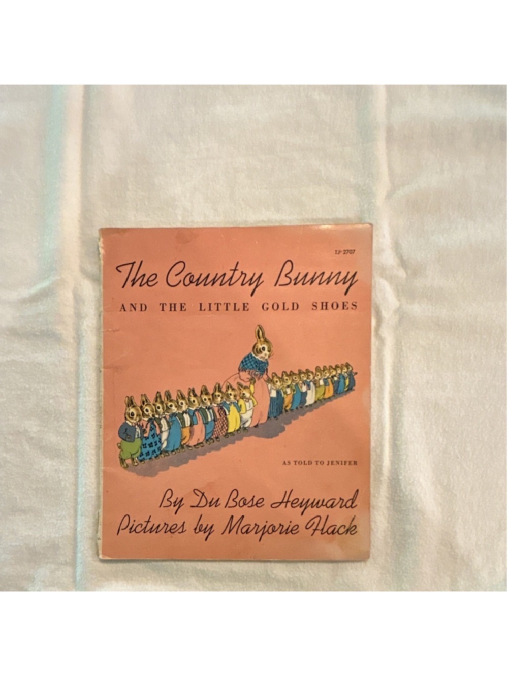 Du Bose Heyward The Country Bunny & Little Gold Shoes PB Illus Flack